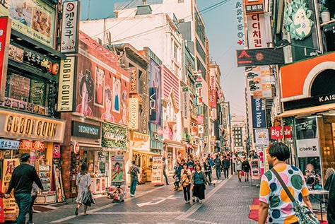 韓国の街並み