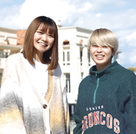 学生の2ショット