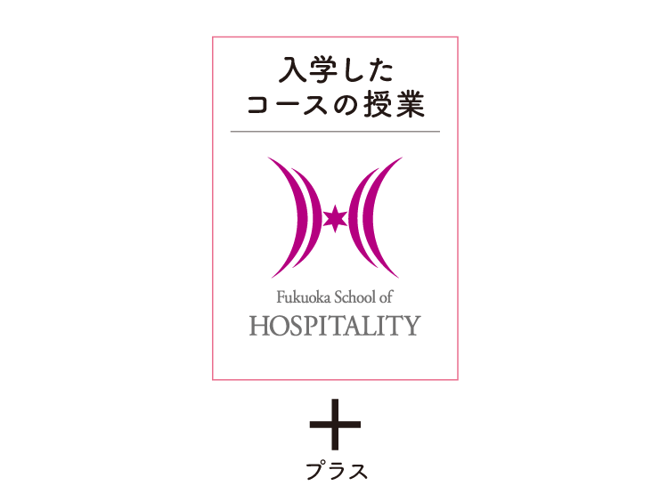 入学したコースの授業＋